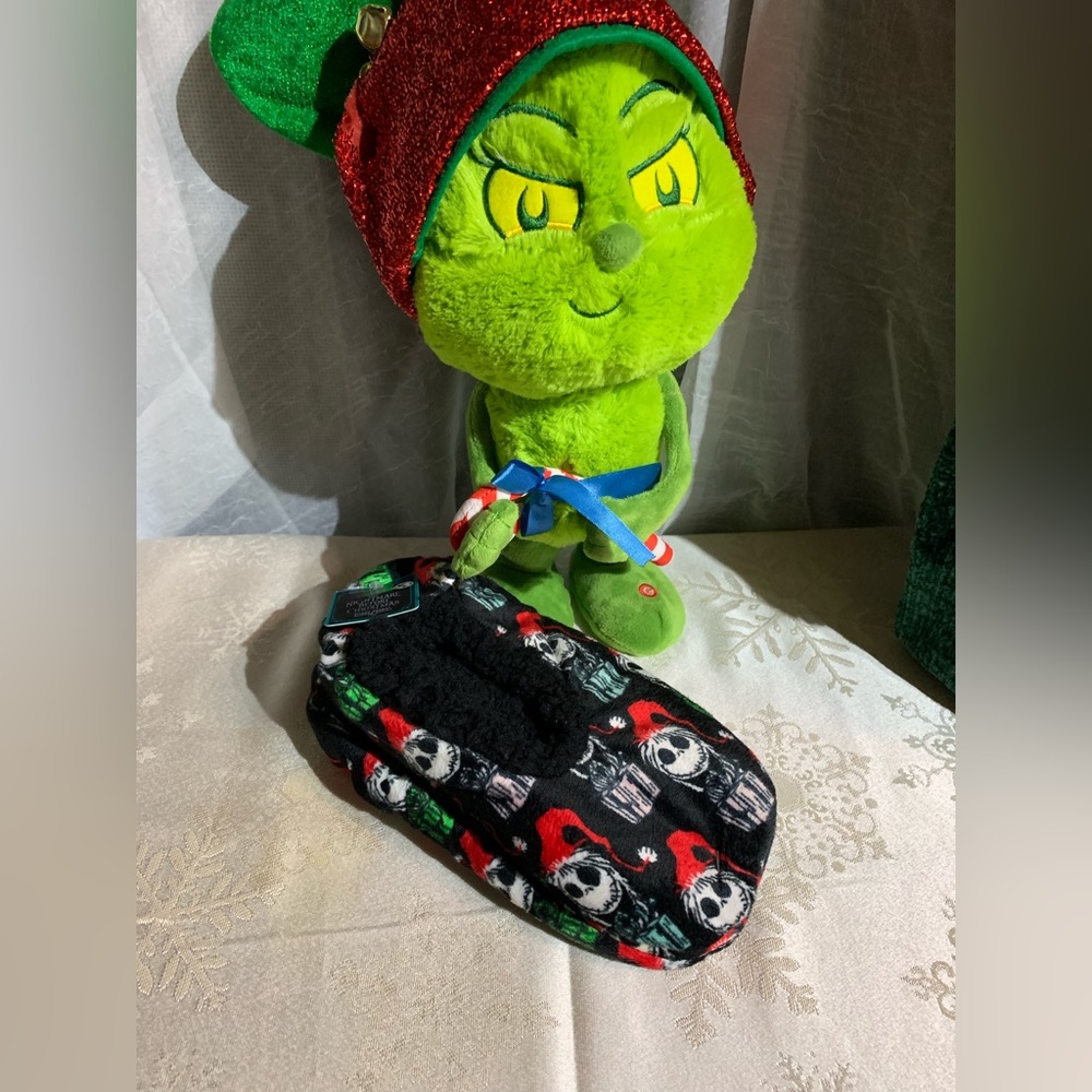 Jack Skellington Holiday Slipper Socks